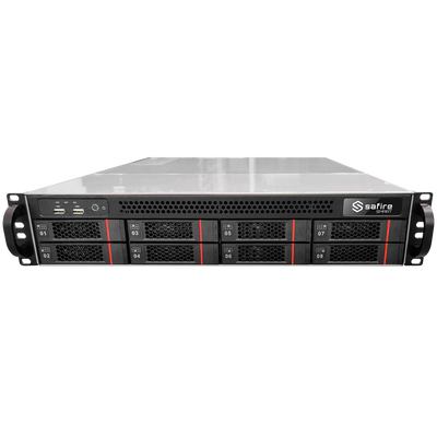 Safire Smart - Server con VMS fino a 1000CH - 256 dispositivi - Fino a 64 utenti - Fino a 8HDD da 1TB ciascuno / RAID - Compatibile con ONVIF