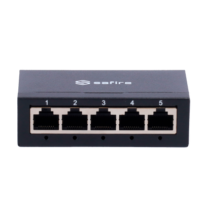 Switch da tavolo - 5 porte Gigabit - Velocità 10/100/1000 Mbps - Plug & Play - Tecnologia di risparmio energetico - Alloggiamento in metallo