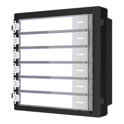 Modulo estensione - Chiamata di diversi monitor - 6 pulsanti - 6 etichette LED personalizzate - Adatto per esterni IP65 - Montaggio modulare