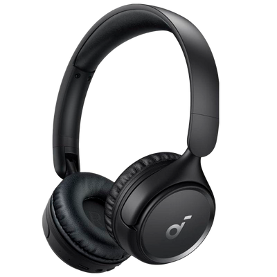 Auricolari Wireless Soundcore by Anker - 70 ore di riproduzione - Design flessibile - Ricarica veloce - Personalizzazione tramite l'app Soundcore - Colore nero