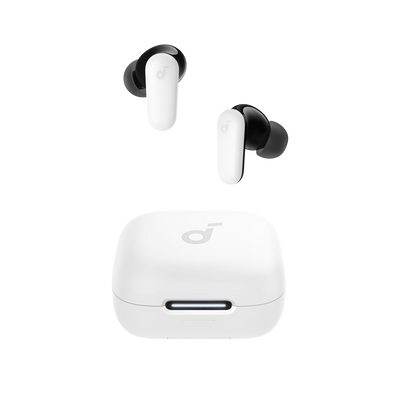 FENIVA | Auricolari wireless P30I Soundcore colore Bianco - ANC adattivo fino a 42 dB - 10 ore per ricarica / 45 ore con custodia - Bassi potenti con BassUp e driver 10 mm - 4 microfoni con AI per chiamate nitide - Resistenti all'acqua IP55
