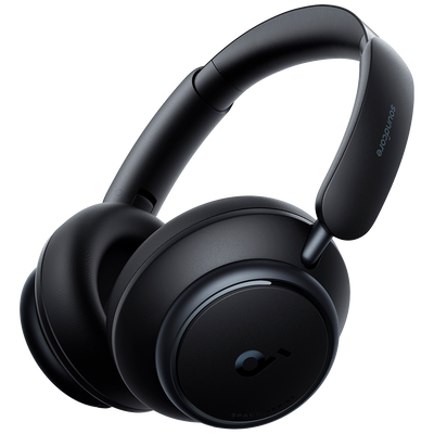 Auricolari Wireless Soundcore by Anker - 50 ore di riproduzione - Fino a 98% Riduzione del Rumore - Ricarica veloce - Personalizzazione tramite l'app Soundcore - Colore nero