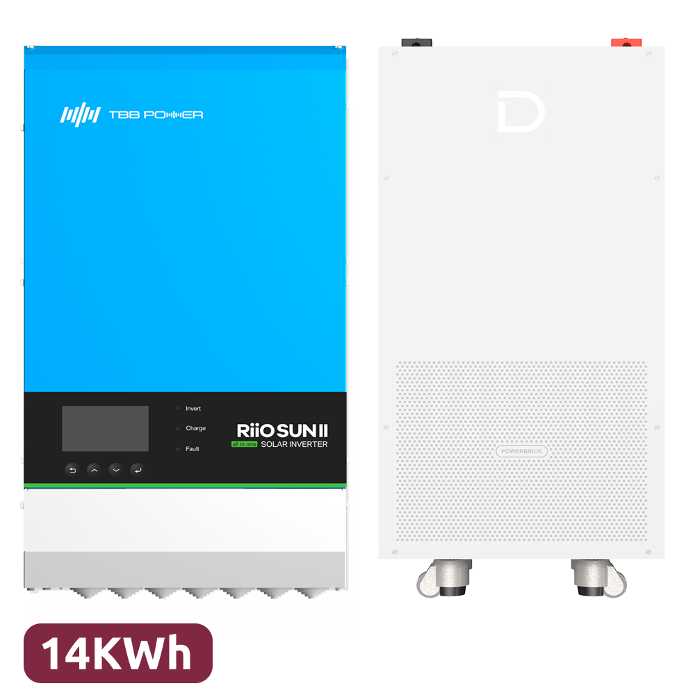 Pack Inverterr + Batteria - Potenza 8000W - 2 Ingressi MPPT - Inverter
