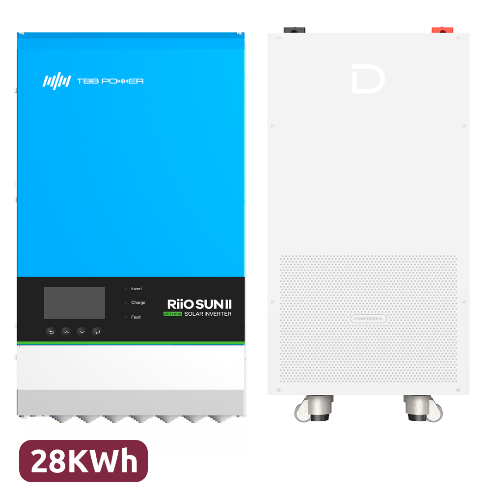 Pack Inverterr + Batteria - Potenza 8000W - 2 Ingressi MPPT - Inverter