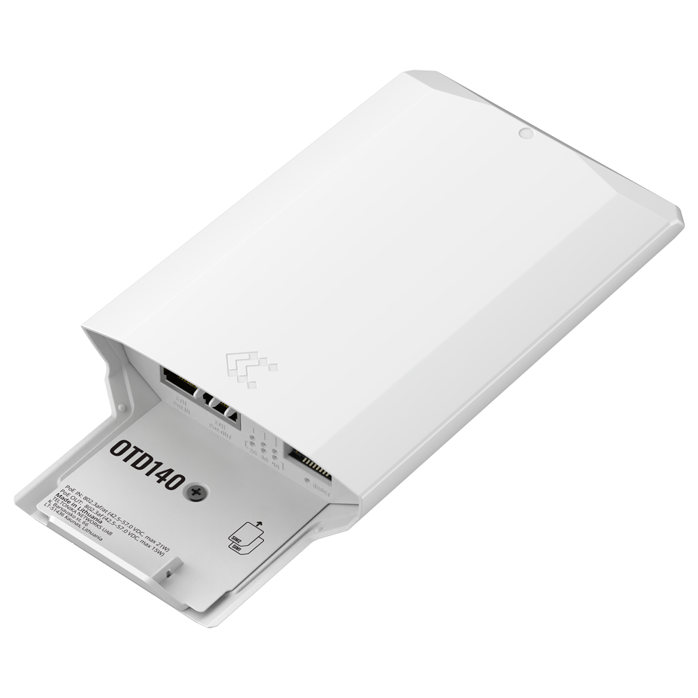 Teltonika Router 4G Industrial Outdoor - 4G (LTE) Cat 4 hasta 150Mbps ( Dual Sim ) - 2 puertos Ethernet RJ45 Fast Ethernet - 802.11b/g/n Wi-Fi 4 - Alimentado por PoE In 802.3af (42.5 – 57.0 VDC) - Grado de protección IP55