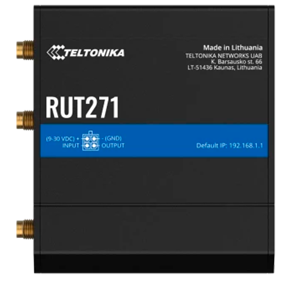 Teltonika Router Redcap 5G Industriale - 2 porte Ethernet RJ45 Fast Ethernet - Redcap 5G fino a 223Mbps - 1x Ingresso/Uscita Digitale - Wi-Fi 802.11b/g/n 2.4GHz - Alloggiamento in Alluminio