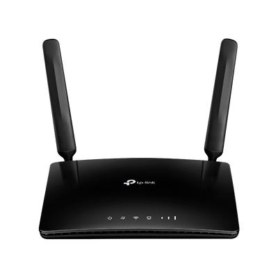 TP-LINK - Router 4G LTE - Connessione Wifi a 300 Mbps - Velocità di download fino a 150 Mbps - Velocità di upload fino a 50 Mbps - Comunicazione mediante scheda SIM