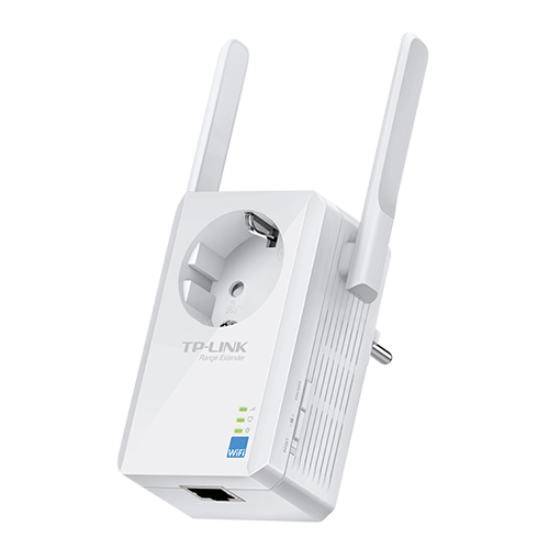 Extender wireless - Frequenza 2.4GHz - Supporta 802.11 b/g/n - Connessione fino a 300 Mbps - Potenza 15dBm - Connettore RJ45 10/100Mbps