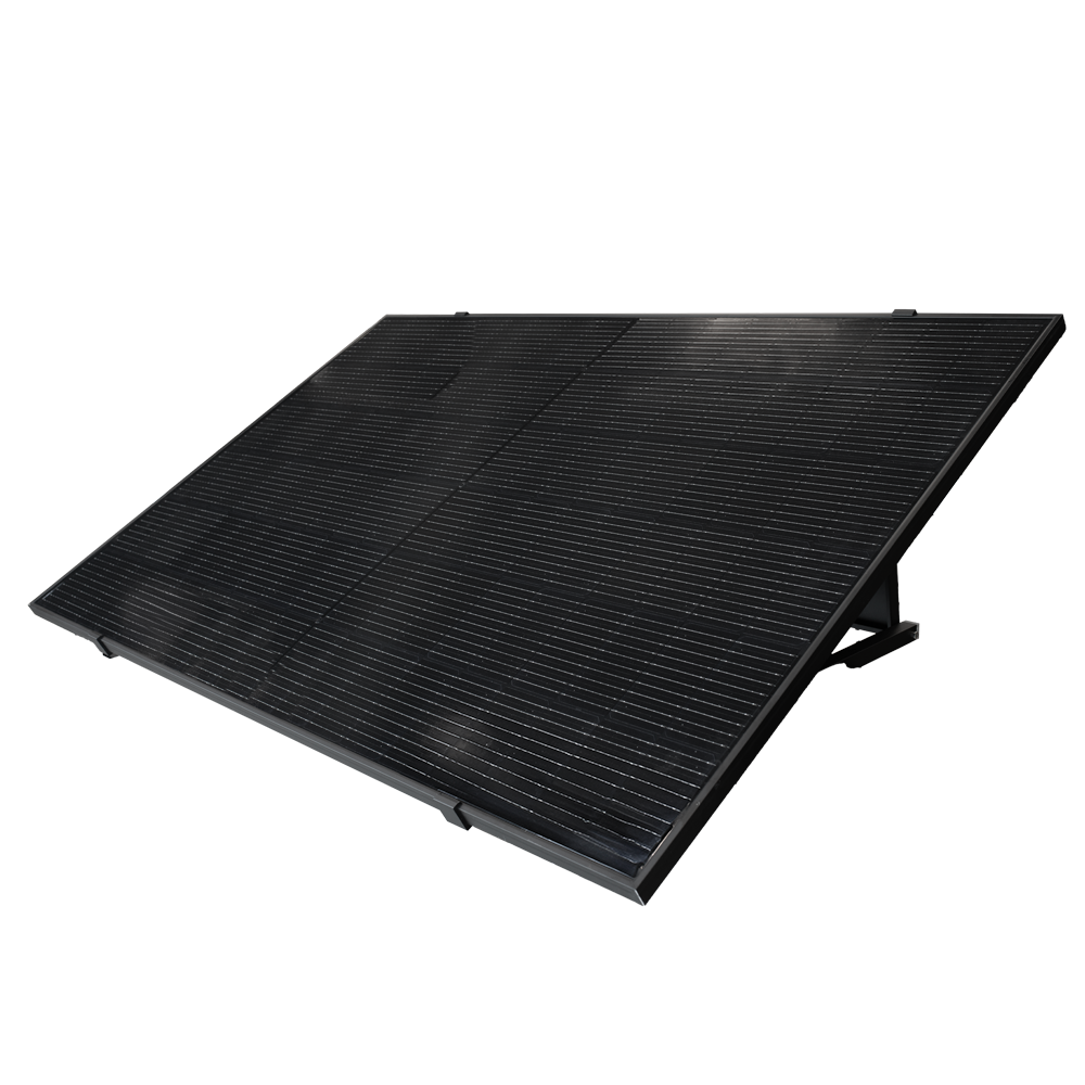 TSUN Kit Solar Pop Up - Pannello Full Black 400W - Microinverter MS400 400W - Staffa per installazione a pavimento - Connessione WiFi - Consente di collegare tra loro fino a 11 kit