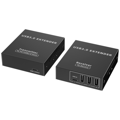 Extensor USB 3.0 LAN - 1 entrada USB - 4 salidas USB - Longitud máxima de conexión 50m - Plug and Play