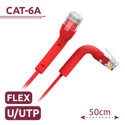 Cable UTP flexible - Ethernet - Conectores RJ45 - Categoría 6A - 0
