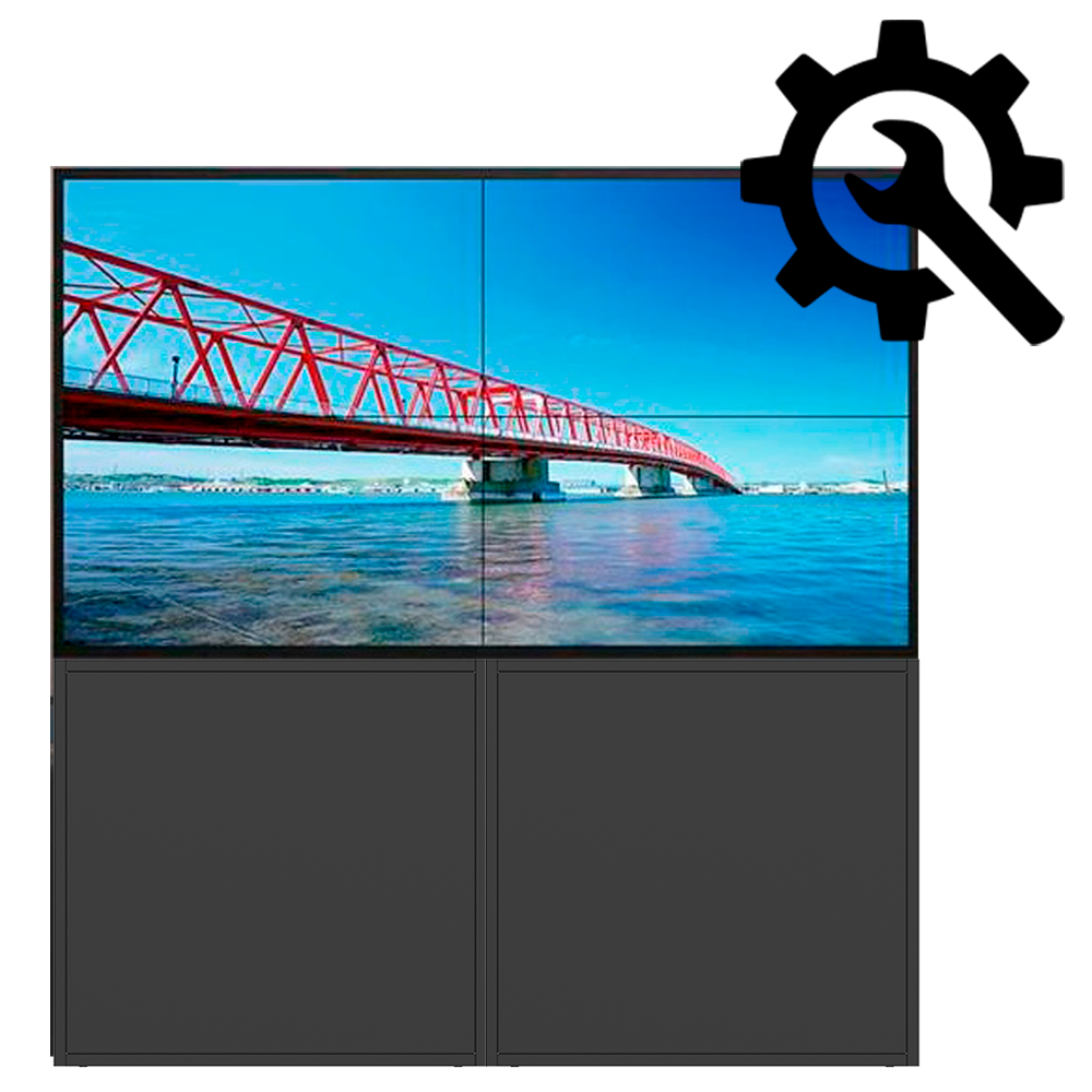 Kit personalizzabile - Kit videowall MxN - Include monitor - Include supporto da pavimento - Personalizza il tuo videowall