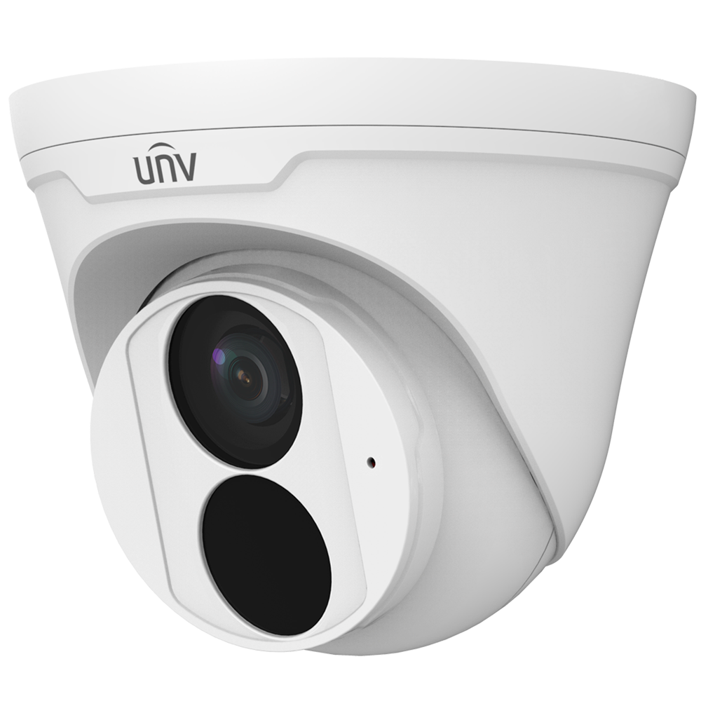 Cámara Turret IP Uniview - Gama EasyStar - 5MP | Lente 2.8 mm - IR 30 m | WDR 120 dB | MicroSD 512 GB | ANR - Cruce de línea | Intrusión - PoE | UMD | SIP | IP67  - Micrófono