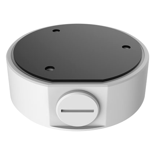 Scatola di giunzione - Per telecamere dome - Per esterni - Installazione a tetto o parete - Passacavo - Colore bianco