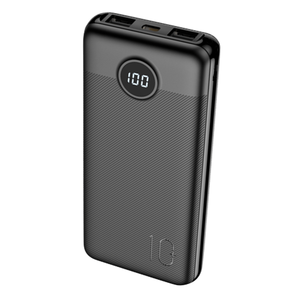 VEGER Mini Power bank con display LCD - Capacità 10000mAh - Ingressi USB-C