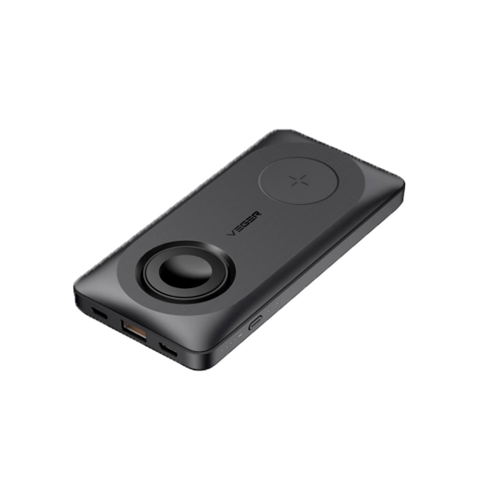 VEGER Power bank magnetica e wireless  - Capacità 10000mAh - Ingressi 2x USB-C
