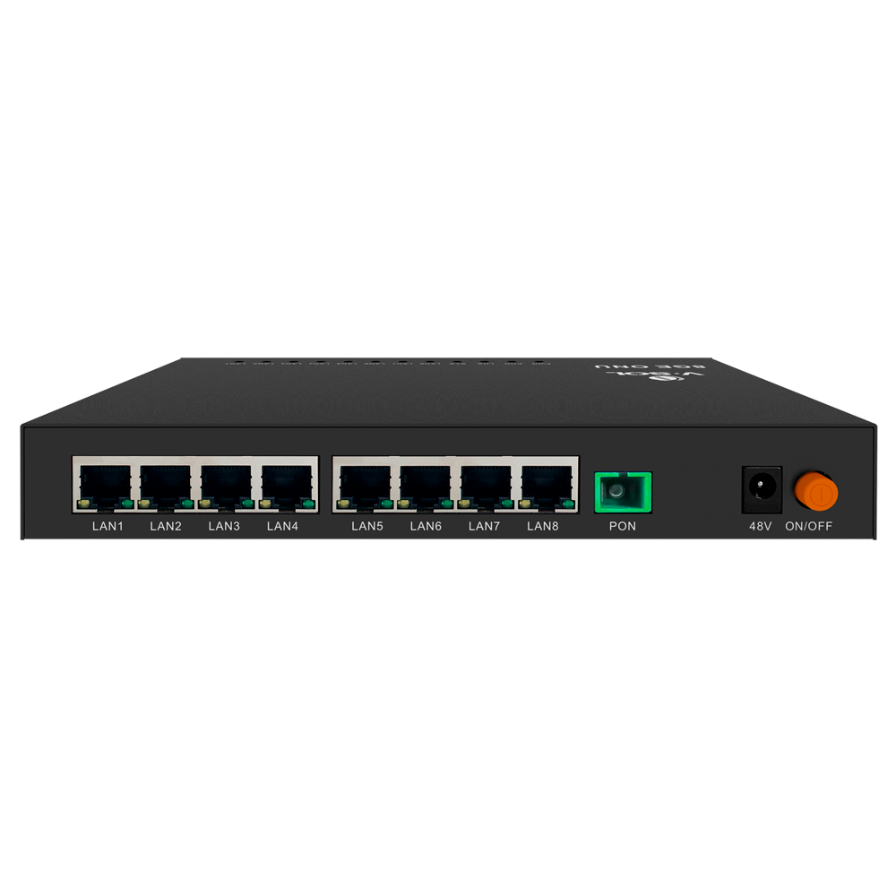 V-SOL - 1*XPON+4GE(PoE+) ONU - 8x RJ45 10/100/1000Mbps PoE+/PoE