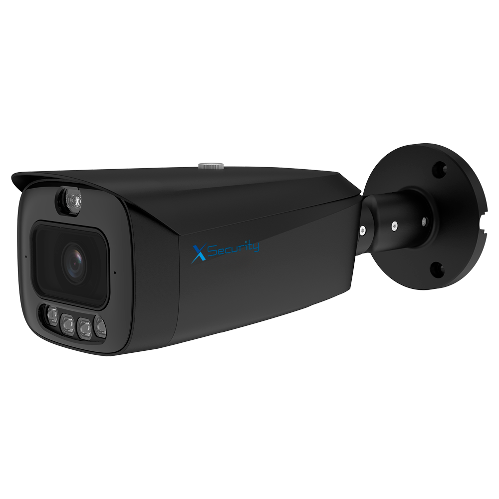 Cámara Bullet IP 4 Megapixel Wizcolor - 1/1.8” Progressive Scan CMOS - Lente 2.8 mm | IR+Luz Blanca 50 m - WDR | Micrófono integrado - Funciones Inteligentes | IP67 - Color negro