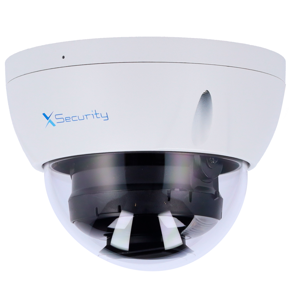 X-Security Telecamera IP Dome - 4 Megapixel (2688x1520)
 - Lente fissa 2.8mm - WDR 120dB | Dual Light(IR 30m e Luce Bianca 30m) - WizSense