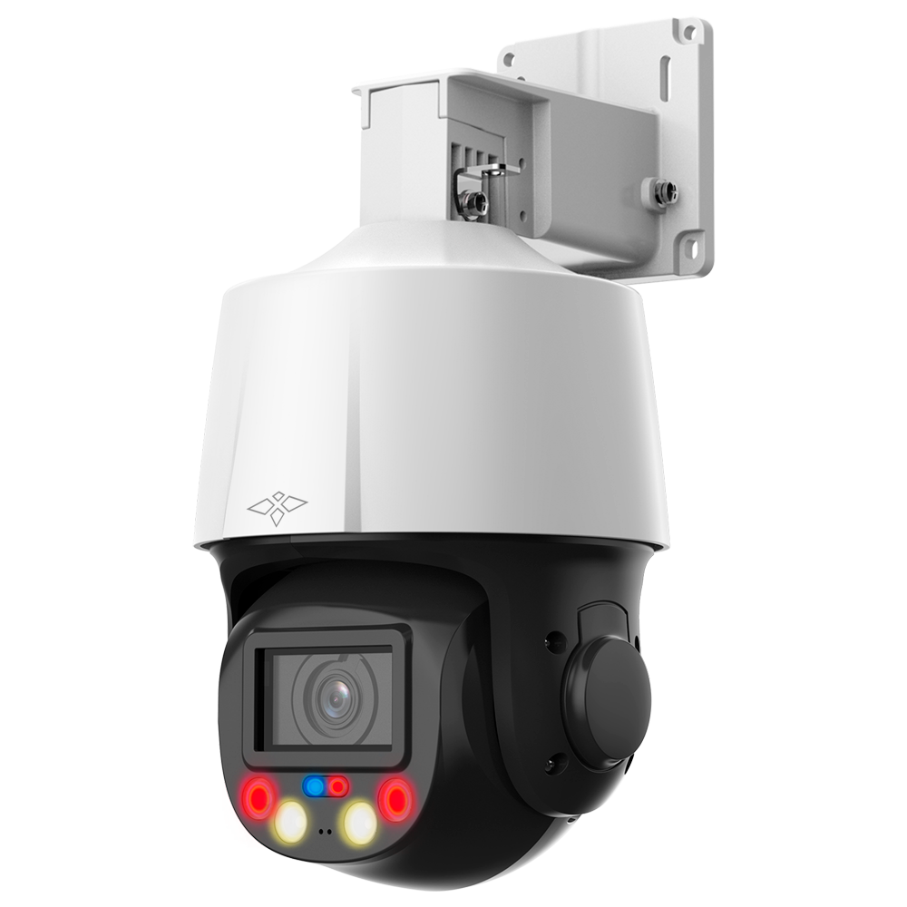 Telecamera IP PTZ X-Security 4 Mpx Gamma Pro - Ottica varifocale 2.7~13.5 mm (zoom ottico 5x) -  Dual Light  | Portata IR 50 m | Luce bianca 30 m - IVS (Protezione perimetrale) | SDM 3.0 - Rilevamento del volto | Auto Tracking - IP66 | Audio | Allarmi | PoE+ | MicroSD