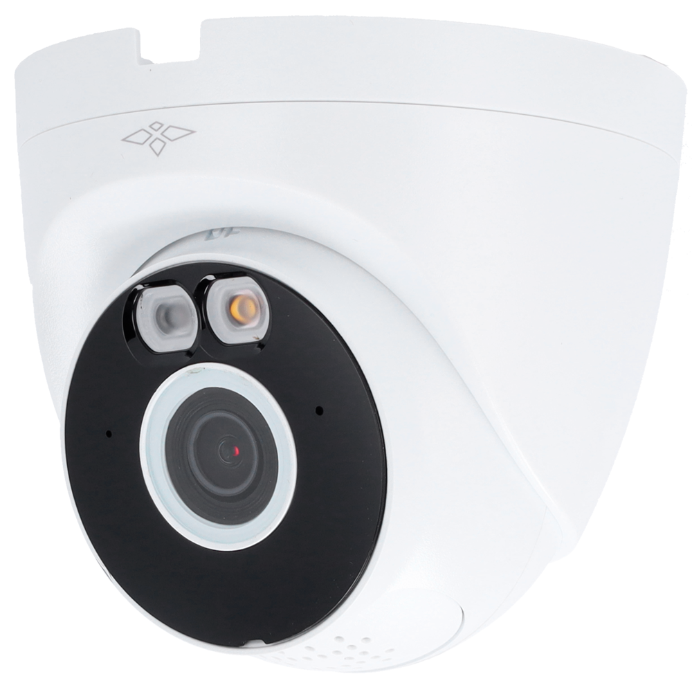 Telecamera Turret IP 4Mpx gamma PRO - Smart Dual Light portata 30m | Active Deterrence - Ottica 2.8 mm - IA: rilevamento e classificazione persone - Microfono e altoparlante | MicroSD - Wifi IEEE802.11b/g/n | Waterproof IP67