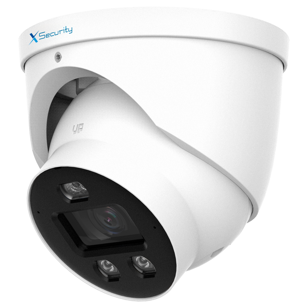 X-Security Cámara IP Turret Wizcolor - 4 Megapíxel (2688x1520) | Sensor 1/1.8" CMOS - Lente 2.8mm | IR+Luz Blanca 30m - WDR 120dB | Micrófono integrado - WizSense