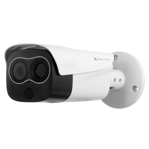 Telecamera termica Dual IP X-Security - 160x120 VOx | Lente 7mm - Sensore ottico 1/2.8” 2 Mpx | Lente 8mm - Sensibilità termica ≤50mK - Rilevazione antincendio e allarme - Capacità di regolazione del grado della fusione dell'immagine
