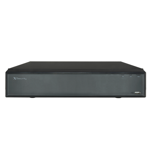 Videoregistratore IP X-Security AI - 4 CH video IP  - Risoluzione massima di registrazione 12 Mpx - Larghezza di banda 80 Mbps - Uscita HDMI Full HD e VGA - Ammette 1 hard disk