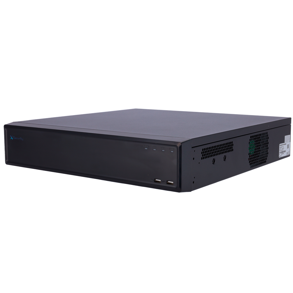 X-Security NVR - Massima risoluzione 16 Megapixel - 32 CH / 16 porte PoE af/at - Compressione H.265 / H.264 | 8 HDD - Uscita HDMI 4K | Uscite allarme - SMD
