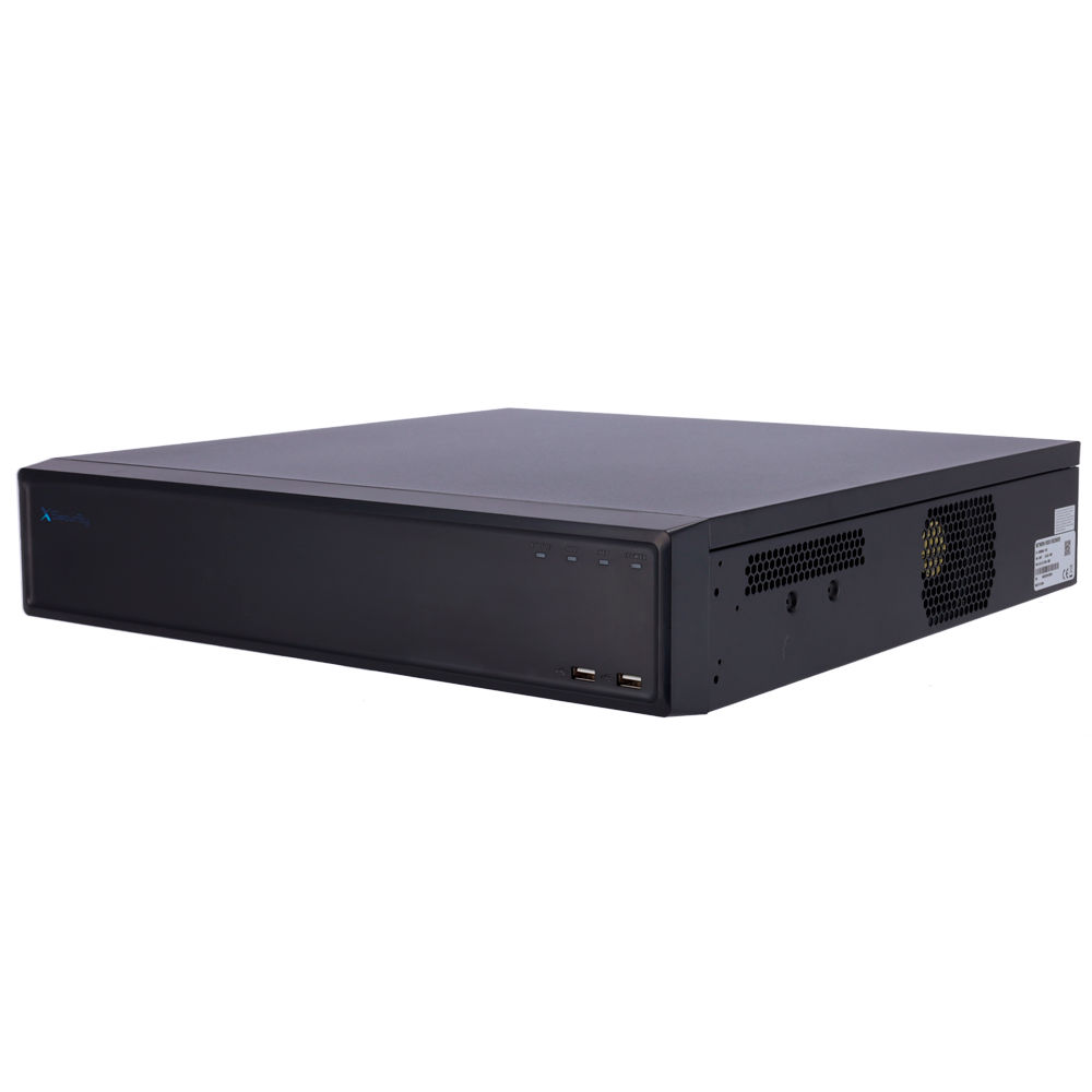 X-Security NVR - Massima risoluzione 32 Megapixel - 64 CH - Compressione H.265 / H.264 | 8 HDD - Uscita HDMI 4K | Uscite allarme - SMD