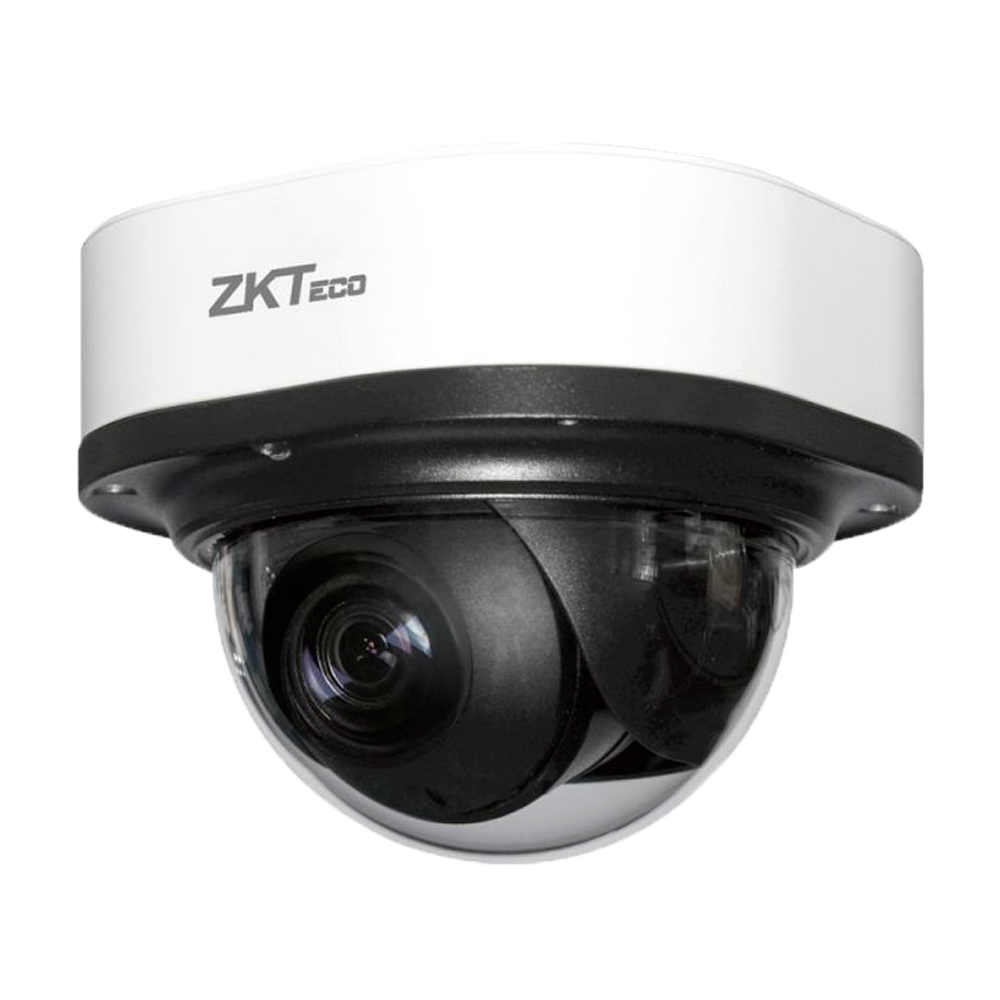 Telecamera IP dome 2 Mp LPR - 1/2.8” Sony STARVIS CMOS - Funzione OCR (lettura targhe integrata) - Ottica motorizzata 3.35~10.05 mm - IR LED portata 50 m | RS485 - Software LPR integrato | ZKBioCV
