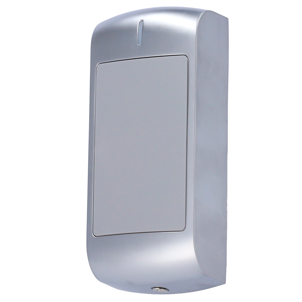 Lettore di accesso in metallo - Accesso tramite scheda EM e MF - Indicatore a LED e acustico - Wiegand 26/34 - Compatibile con i controller ZKTeco - Adatto per uso esterno IP66 | Antivandalo IK10