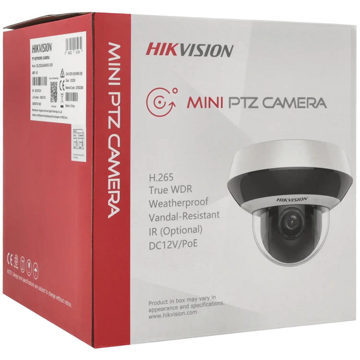 FENIVA | Hikvision - Telecamera PTZ IP da 4 Mpx con ottica varifocale motorizzata (zoom) - Angolo di visione: 99.4° ~ 32.8°, Serie: Acusense