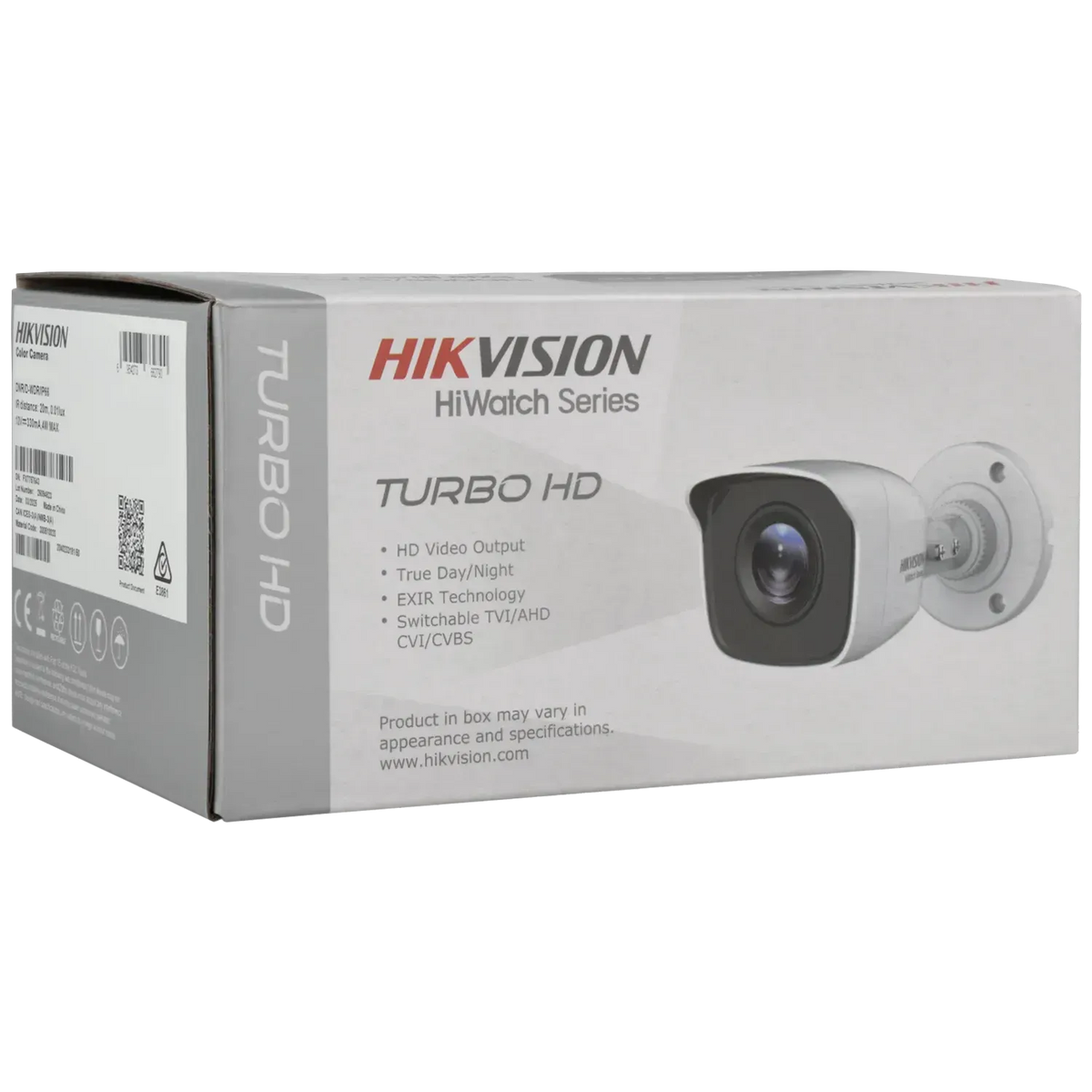 FENIVA | Hikvision - Telecamera bullet 4 in 1 (CVI/TVI/AHD/analogico) da 5 Mpx con ottica fissa - Angolo di visione: 85º, Materiale: Plastica