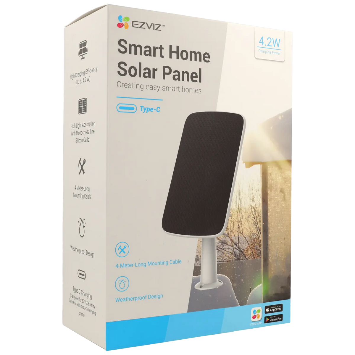 FENIVA | Ezviz - Pannello solare per telecamera wireless da 4,2W