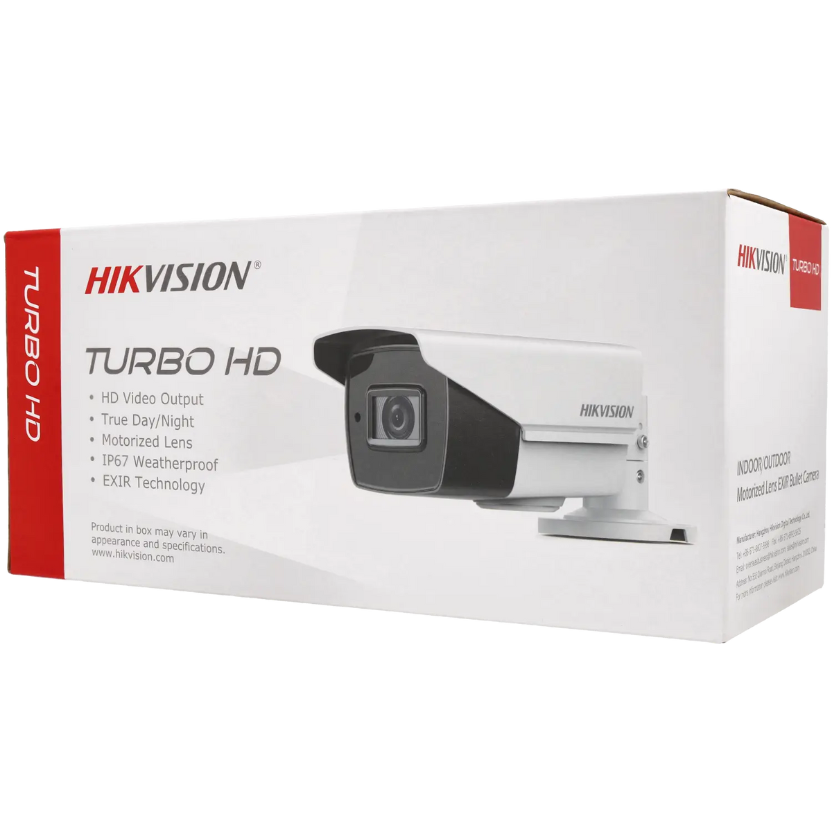 FENIVA | Hikvision - Telecamera bullet HD-TVI da 8 Mpx con ottica varifocale motorizzata (zoom)