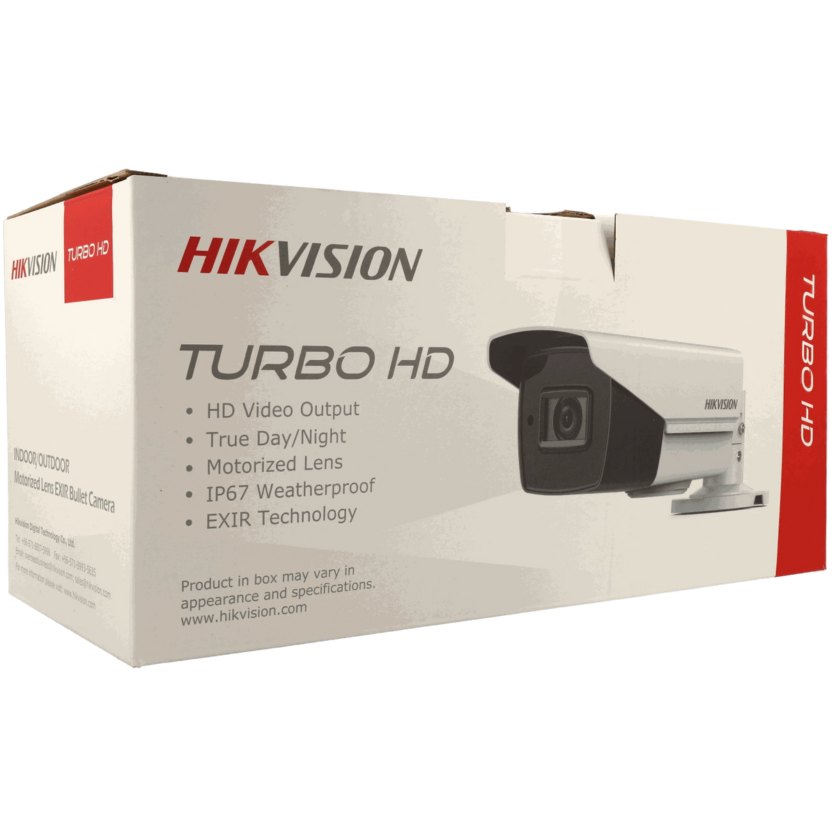 FENIVA | Hikvision - Telecamera bullet 4 in 1 (CVI/TVI/AHD/analogico) da 8 Mpx con ottica varifocale motorizzata (zoom) - Serie: PRO