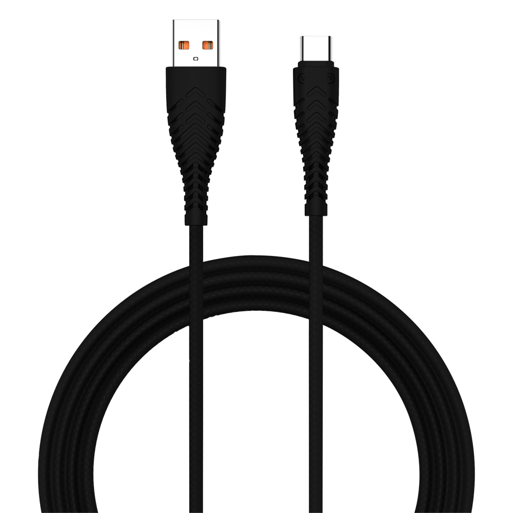Veger - Cavo USB2.0  - Da USB-A a USB-C - Guaina in plastica, Nylon intrecciato  - Lunghezza 1.2m