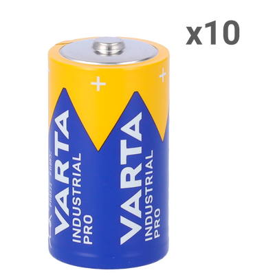 Varta - Batteria alcalina LR20 - Pack di 10 unità - Voltaggio 1.5 V - Capacità nominale 15000 mAh - Compatibile con i prodotti a catalogo