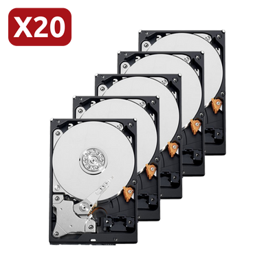 Pack di hard disk Seagate - Modello ST4000VX000 - 20 unità - 4 TB di immagazzinamento - Speciale per TVCC
