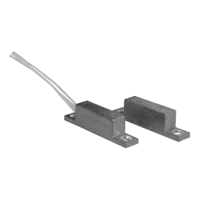 Contatto magnetico FDP - Specifico per superfici in legno - Tecnologia Reed - Sistema di 4 fili - Copertura metallica - Adatto per esterni IP65 - Certificato grado 2