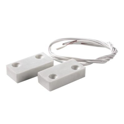 Contatto magnetico FDP - Specifico per superfici in legno - Tecnologia Reed - Sistema di 4 fili - Copertura in pvc ABS - Adatto per esterni IP65 - Certificato grado 2