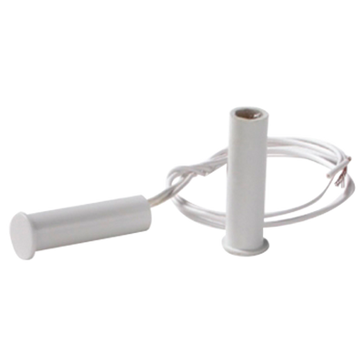 Contatto magnetico FDP - Appositamente progettato per essere incassato nel legno - Tecnologia Reed - Sistema di 4 fili - Copertura in pvc ABS - Adatto per esterni IP65 - Certificato grado 2