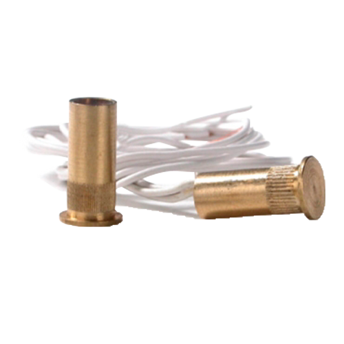 Mini contatto magnetico FDP - Appositamente progettato per essere incassato nel legno - Tecnologia Reed - Sistema di 4 fili - Copertura in rame - Adatto per esterni IP65 - Certificato grado 2