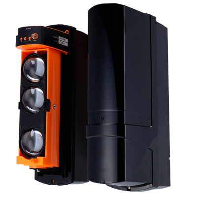 Rilevatore di barriera a infrarossi - Compatibile con Transmitter o DoorProtect Ajax - Wireless | 3 fasci - Distanza max. di rilevamento 200 / 600 m - Doppio Tamper | Uscita allarme - Alimentazione a batterie