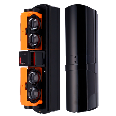 Rilevatore di barriera a infrarossi - Compatibile con Transmitter o DoorProtect Ajax - Wireless | 4 fasci | Funzione AND e OR - Distanza max. di rilevamento 200 / 600 m - Doppio Tamper | Uscita allarme - Alimentazione a batterie