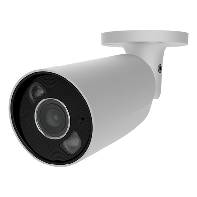 Cámara IP Bullet 8 Megapixel Ajax - 1/2.7&quot; Progressive Scan CMOS - Lente 2.8 mm | Ranura MicroSD hasta 256GB - IR 50m | Luz Blanca 50 m | PoE 802.3at/af - Con Inteligencia Artificial - Color blanco
