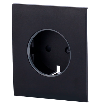 Placca centrale per presa tipo F - Compatibile con AJ-OUTLETCORE-BASIC - Protezione da polvere