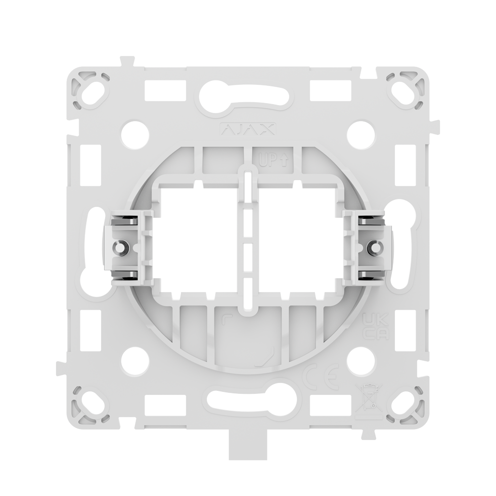Soporte para tapa de la caja de montaje - Compatibilidad con tapas AJ-SOLOCOVER-CP - AJ-SIDECOVER-CP y AJ-CENTERCOVER-CP - Combinable con interruptores y enchufes Ajax - Ajax - CoverHolder [55]