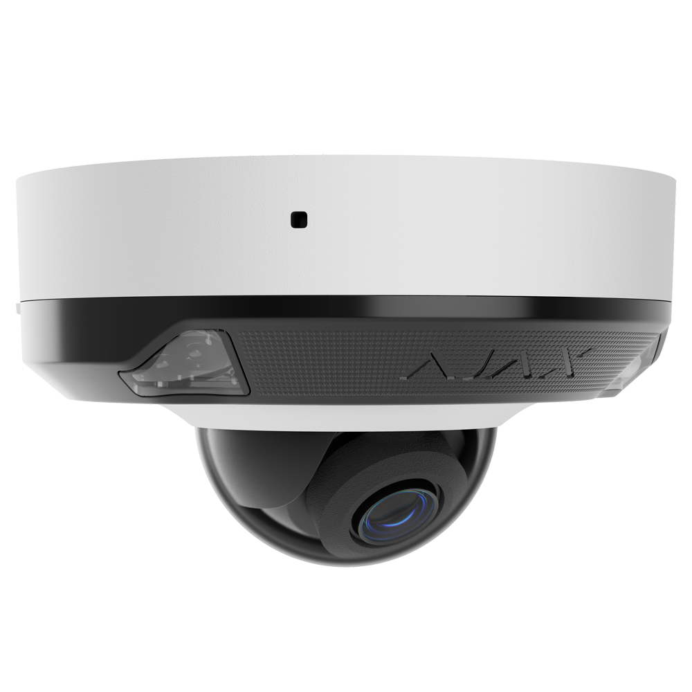 Cámara IP 8 Megapixel Ajax - 1/2.8&quot; Progressive Scan CMOS - Lente 4 mm | Ranura MicroSD hasta 256GB - IR15m | Luz Blanca 15 m | PoE 802.3at/af - Con Inteligencia Artificial - Color blanco